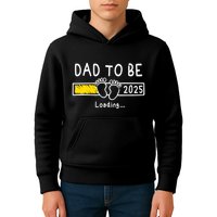 Dad To Be 2025 Dad Est 2025 Daddy To Be Promoted To Daddy Kids Hoodie
