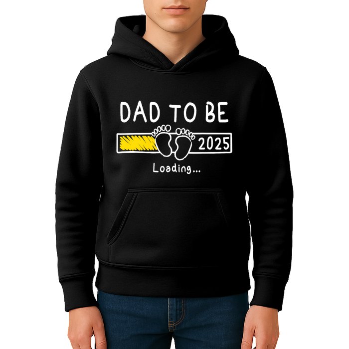 Dad To Be 2025 Dad Est 2025 Daddy To Be Promoted To Daddy Kids Hoodie