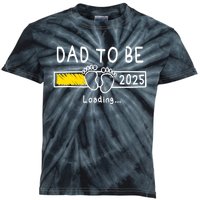 Dad To Be 2025 Dad Est 2025 Daddy To Be Promoted To Daddy Kids Tie-Dye T-Shirt