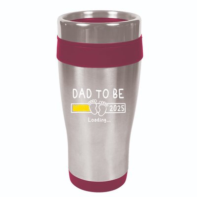 Dad To Be 2025 Dad Est 2025 Daddy To Be Promoted To Daddy 16oz Travel Tumbler