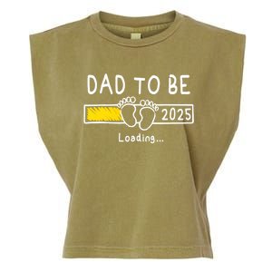 Dad To Be 2025 Dad Est 2025 Daddy To Be Promoted To Daddy Garment-Dyed Women's Muscle Tee