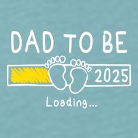 Dad To Be 2025 Dad Est 2025 Daddy To Be Promoted To Daddy Sueded Cloud Jersey T-Shirt