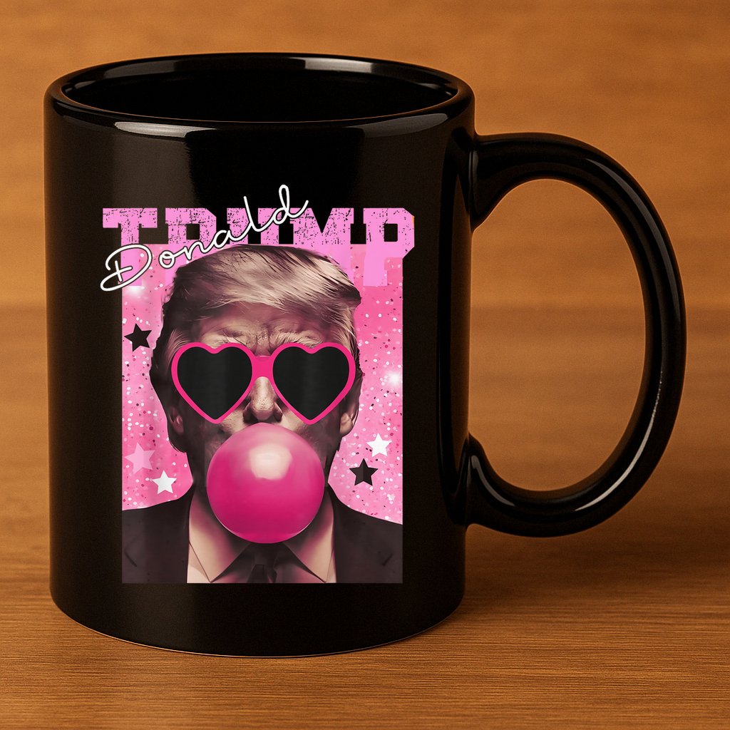 Donald Trump B.U.B.Bl.E G.U.M P.I.N.K. Sunglasses 11oz C Handle Ceramic Mug