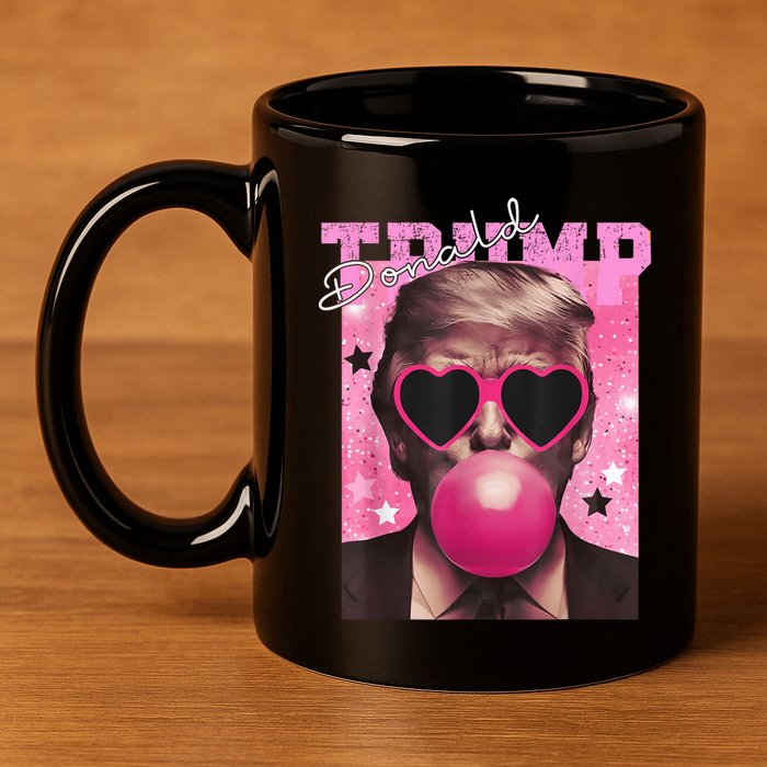 Donald Trump B.U.B.Bl.E G.U.M P.I.N.K. Sunglasses 11oz C Handle Ceramic Mug