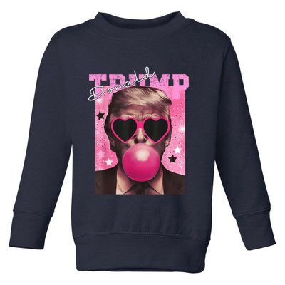 Donald Trump B.U.B.Bl.E G.U.M P.I.N.K. Sunglasses Toddler Sweatshirt