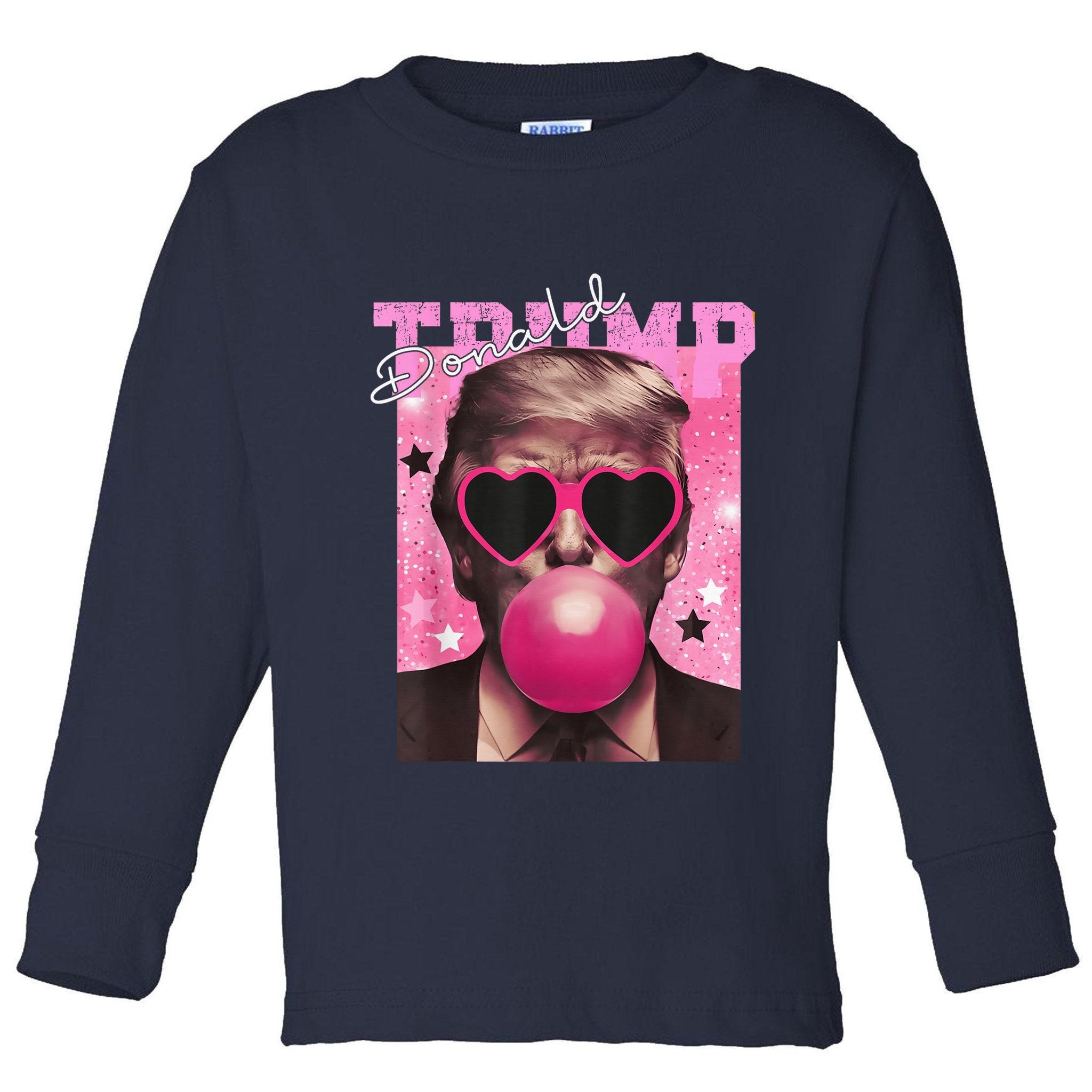 Donald Trump B.U.B.Bl.E G.U.M P.I.N.K. Sunglasses Toddler Long Sleeve Shirt