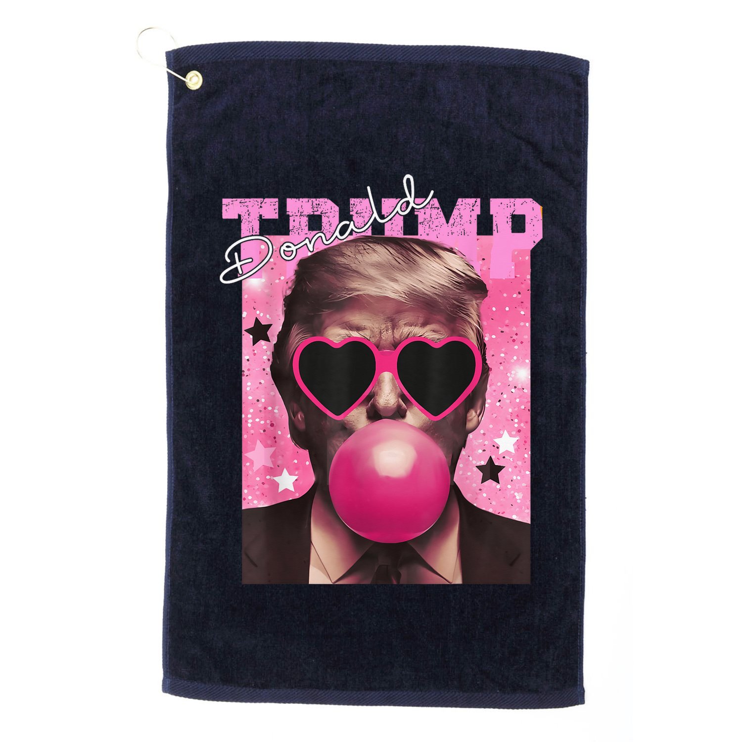 Donald Trump B.U.B.Bl.E G.U.M P.I.N.K. Sunglasses Golf Towel