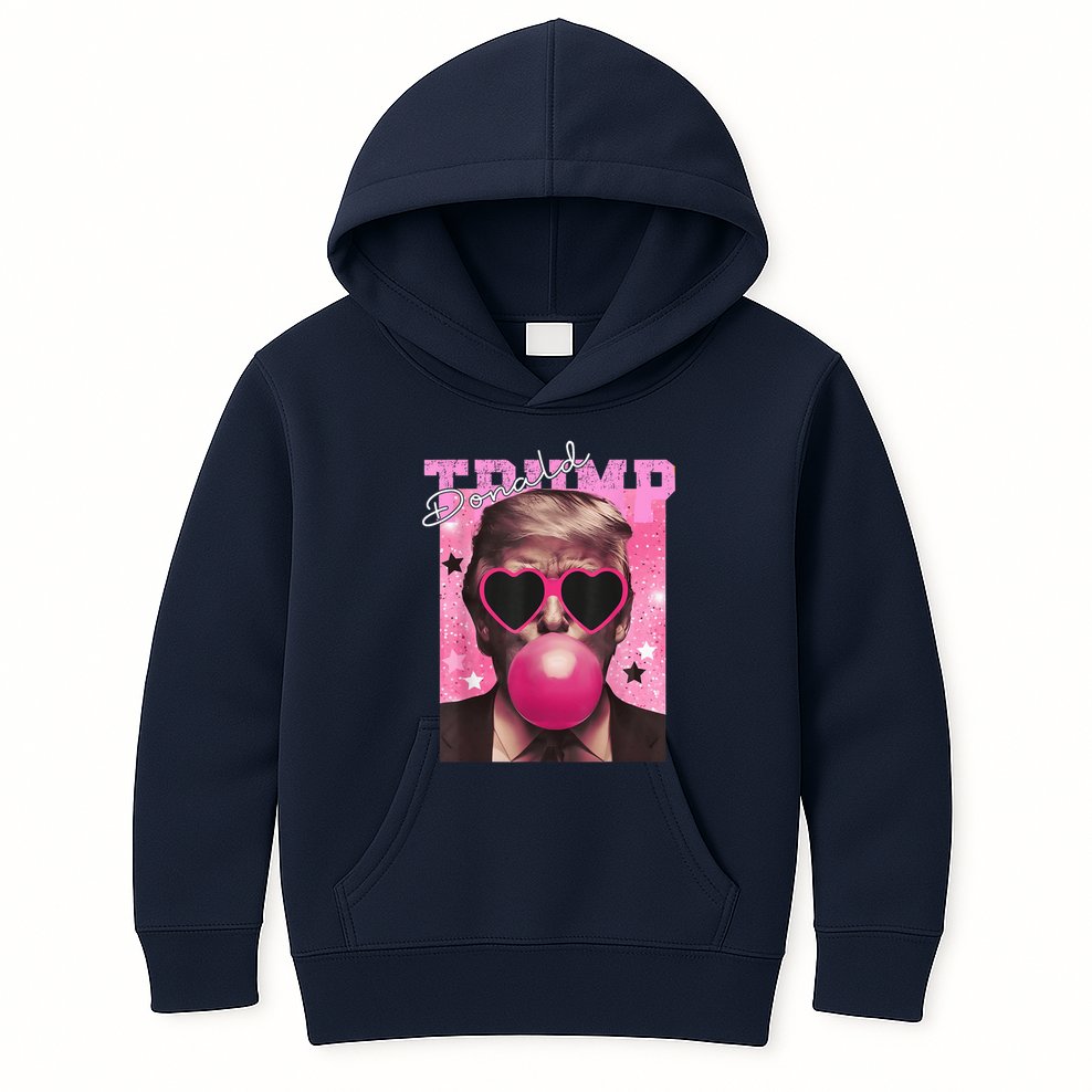 Donald Trump B.U.B.Bl.E G.U.M P.I.N.K. Sunglasses Kids Hoodie