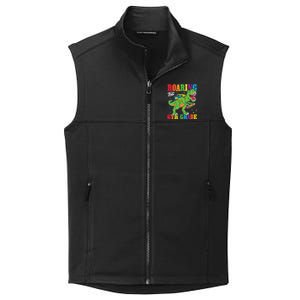 Dinosaur TRex Back To School Roaring Into Sixth Grade Gift Collective Smooth Fleece Vest