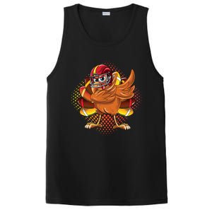 Dabbing Turkey Bowl Football Thanksgiving Cool Gift PosiCharge Competitor Tank