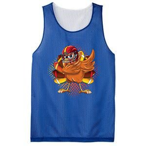 Dabbing Turkey Bowl Football Thanksgiving Cool Gift Mesh Reversible Basketball Jersey Tank