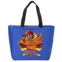 Dabbing Turkey Bowl Football Thanksgiving Cool Gift Zip Tote Bag