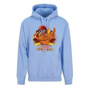 Dabbing Turkey Bowl Football Thanksgiving Cool Gift Unisex Surf Hoodie