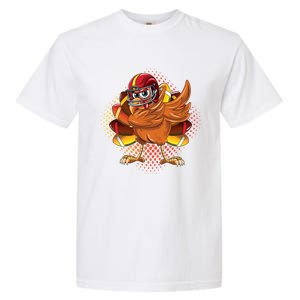 Dabbing Turkey Bowl Football Thanksgiving Cool Gift Garment-Dyed Heavyweight T-Shirt