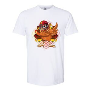 Dabbing Turkey Bowl Football Thanksgiving Cool Gift Softstyle CVC T-Shirt