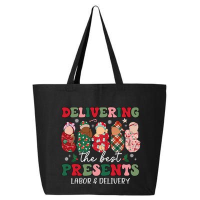 Delivering The Best Presents Labor Delivery Nurse Christmas 25L Jumbo Tote