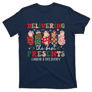 Delivering The Best Presents Labor Delivery Nurse Christmas T-Shirt