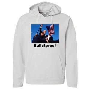 Donald Trump Bulletproof 2024 Presidential Candidate 45 Performance Fleece Hoodie