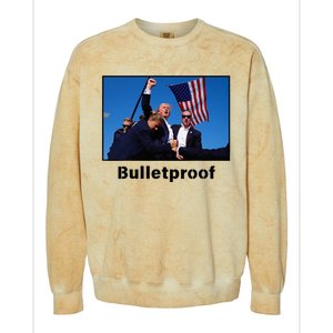 Donald Trump Bulletproof 2024 Presidential Candidate 45 Colorblast Crewneck Sweatshirt