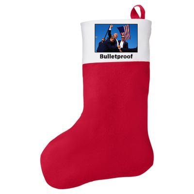 Donald Trump Bulletproof 2024 Presidential Candidate 45 Felt Holiday Christmas Stocking