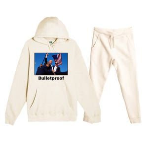 Donald Trump Bulletproof 2024 Presidential Candidate 45 Premium Hooded Sweatsuit Set