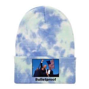 Donald Trump Bulletproof 2024 Presidential Candidate 45 Tie Dye 12in Knit Beanie