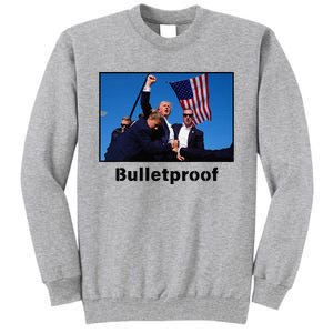 Donald Trump Bulletproof 2024 Presidential Candidate 45 Tall Sweatshirt