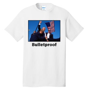 Donald Trump Bulletproof 2024 Presidential Candidate 45 Tall T-Shirt