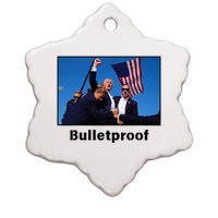 Donald Trump Bulletproof 2024 Presidential Candidate 45 Ceramic Star Ornament