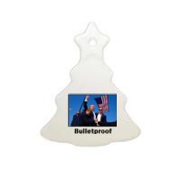 Donald Trump Bulletproof 2024 Presidential Candidate 45 Ceramic Tree Ornament