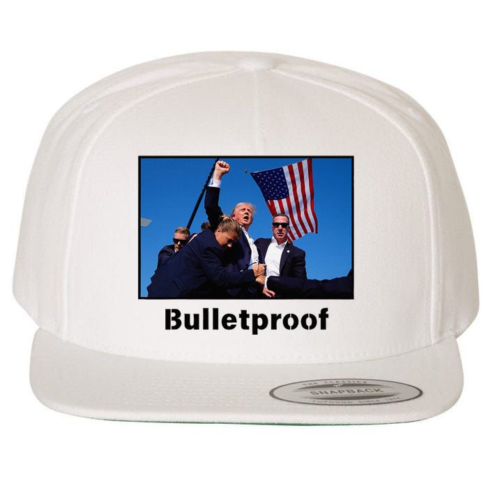 Donald Trump Bulletproof 2024 Presidential Candidate 45 Wool Snapback Cap