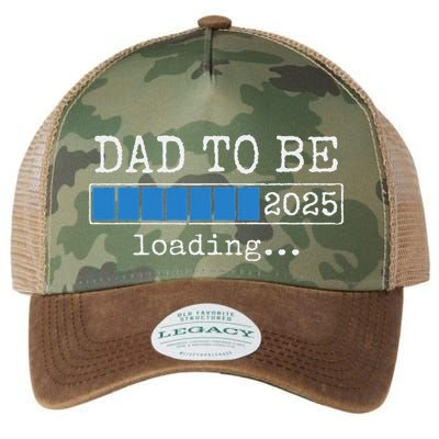 Dad To Be 2025 Dad Est 2025 Daddy To Be Promoted To Daddy Legacy Tie Dye Trucker Hat