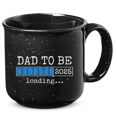 Dad To Be 2025 Dad Est 2025 Daddy To Be Promoted To Daddy 15oz Campfire Ceramic Mug