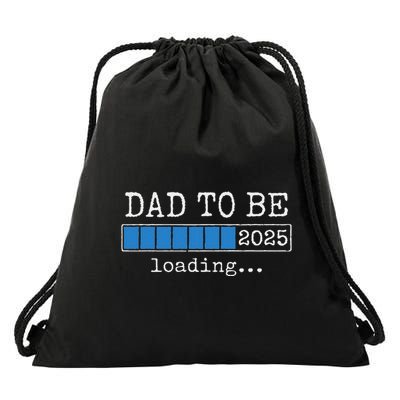 Dad To Be 2025 Dad Est 2025 Daddy To Be Promoted To Daddy Drawstring Bag