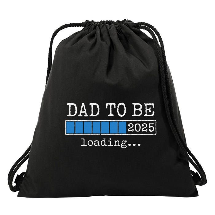 Dad To Be 2025 Dad Est 2025 Daddy To Be Promoted To Daddy Drawstring Bag