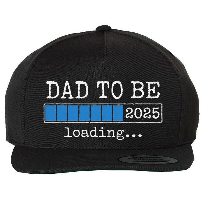 Dad To Be 2025 Dad Est 2025 Daddy To Be Promoted To Daddy Wool Snapback Cap