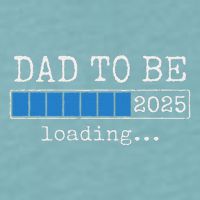 Dad To Be 2025 Dad Est 2025 Daddy To Be Promoted To Daddy Sueded Cloud Jersey T-Shirt
