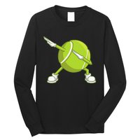 Dabbing Tennis Ball Funny Dab Dance Racket Game Outfit Long Sleeve Shirt