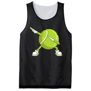 Dabbing Tennis Ball Funny Dab Dance Racket Game Outfit Mesh Reversible Basketball Jersey Tank