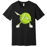 Dabbing Tennis Ball Funny Dab Dance Racket Game Outfit Premium T-Shirt