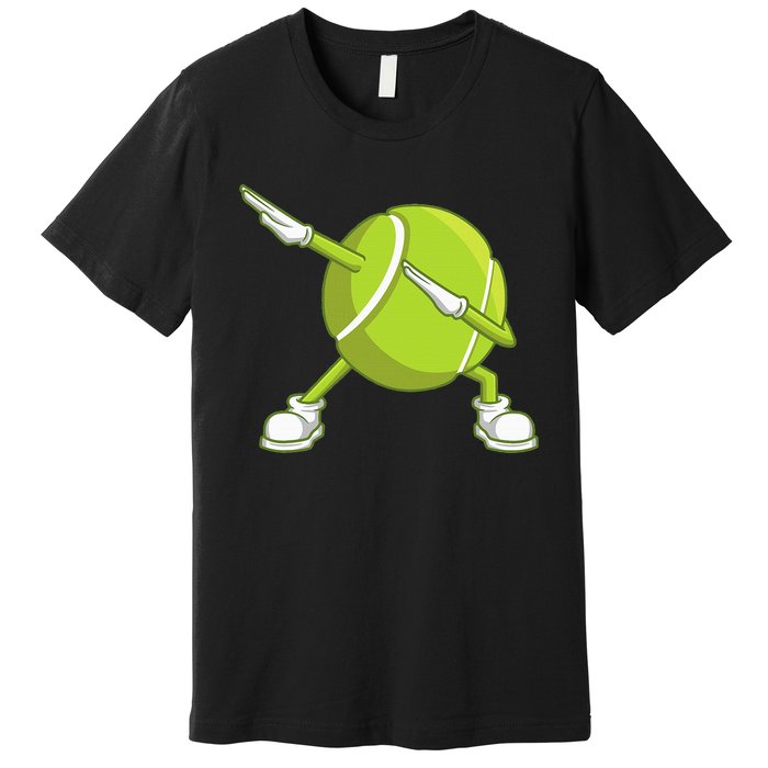 Dabbing Tennis Ball Funny Dab Dance Racket Game Outfit Premium T-Shirt