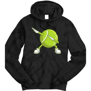 Dabbing Tennis Ball Funny Dab Dance Racket Game Outfit Tie Dye Hoodie