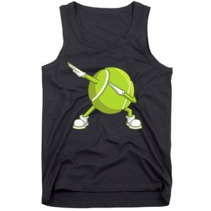 Dabbing Tennis Ball Funny Dab Dance Racket Game Outfit Tank Top