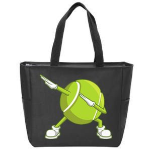 Dabbing Tennis Ball Funny Dab Dance Racket Game Outfit Zip Tote Bag