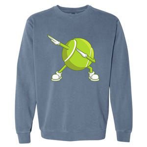 Dabbing Tennis Ball Funny Dab Dance Racket Game Outfit Garment-Dyed Sweatshirt