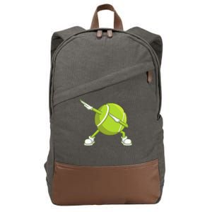 Dabbing Tennis Ball Funny Dab Dance Racket Game Outfit Cotton Canvas Backpack