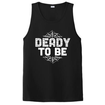 Deady To Be Soon New Dad Halloween Pregnancy Announcet Cool Gift PosiCharge Competitor Tank