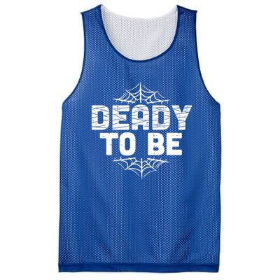 Deady To Be Soon New Dad Halloween Pregnancy Announcet Cool Gift Mesh Reversible Basketball Jersey Tank