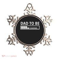 Dad To Be Loading Metallic Star Ornament