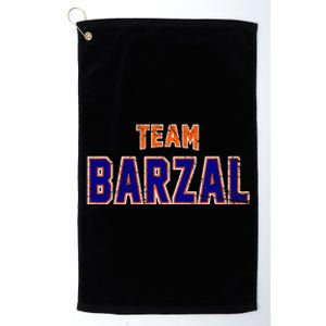 Distressed Team Barzal Surname Gift Proud Family Last Name Platinum Collection Golf Towel